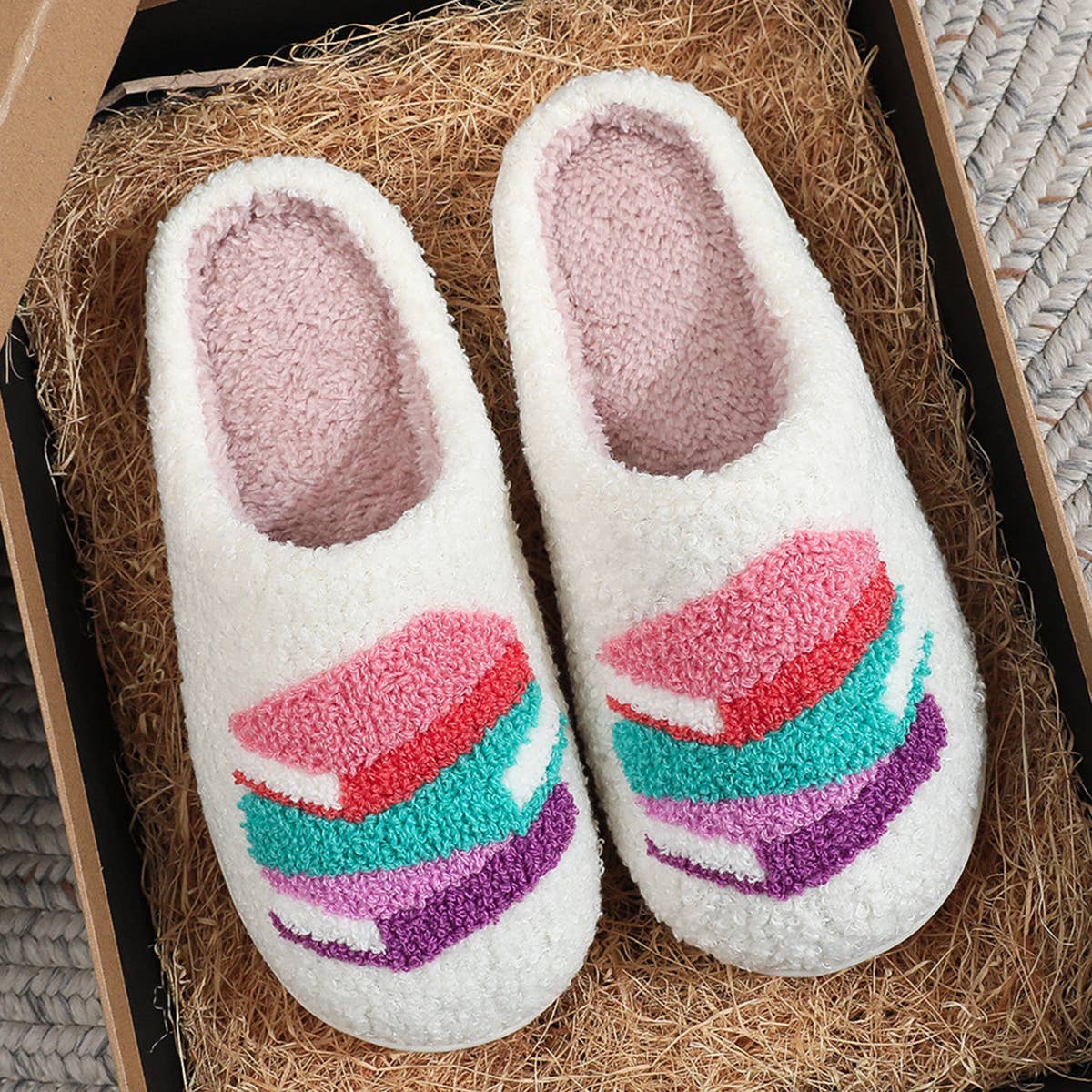 Bookish Sherpa Slippers – Cozy Slippers for Readers & Homebodies