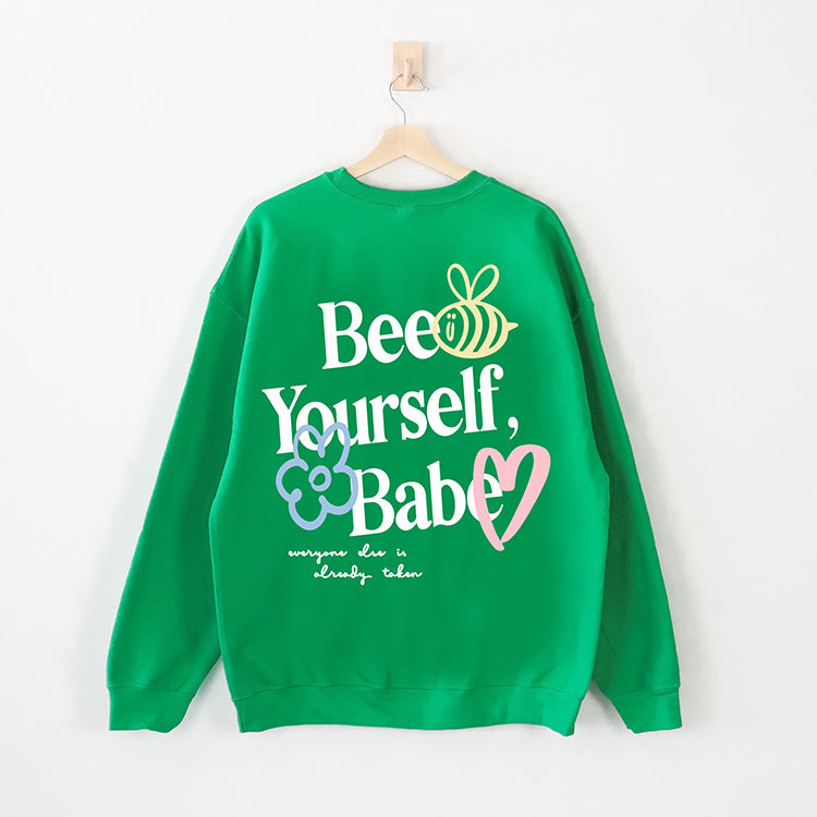 Bee Yourself, Babe Crewneck Sweatshirt (Wholesale)
