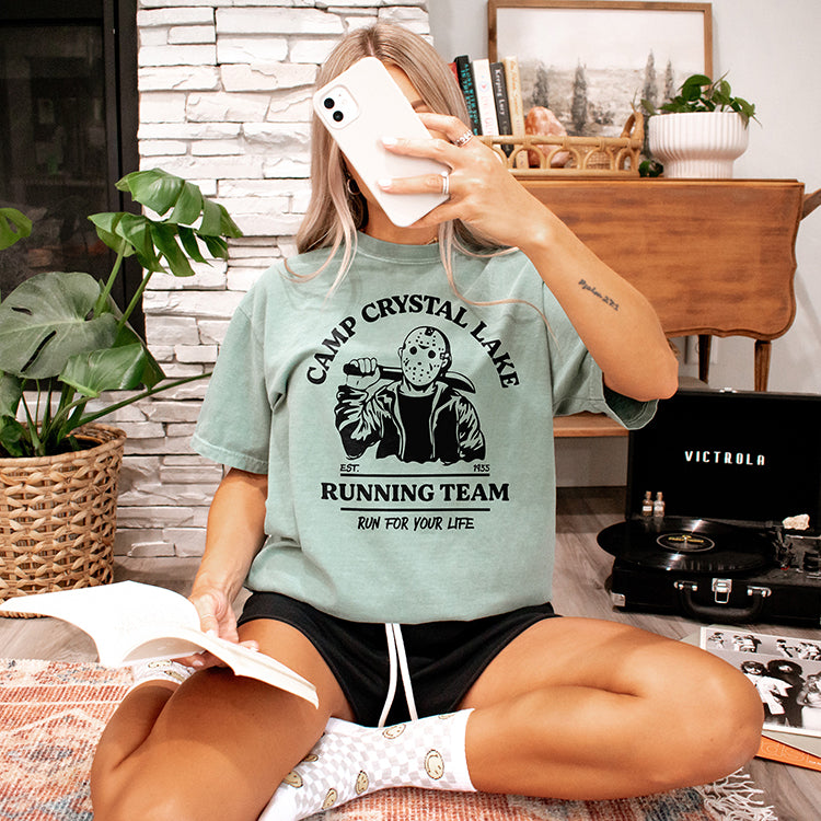 Camp Crystal Lake Running Team Heavyweight Tee