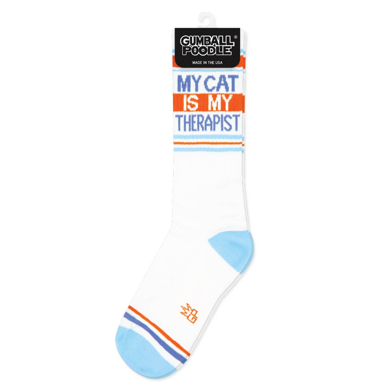 My Cat Is My Therapist Socks – Funny Unisex Gym Socks for Cat Lovers