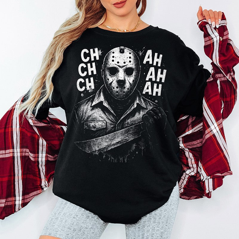 CH CH CH AH AH AH Jason Tee – Funny Friday the 13th Halloween Shirt