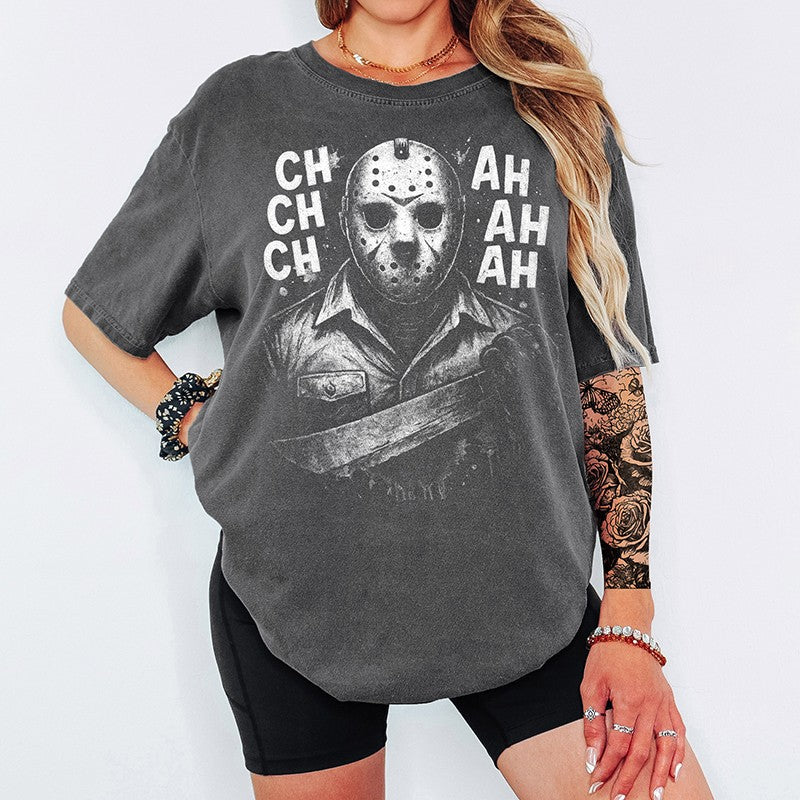 CH CH CH AH AH AH Jason Tee – Funny Friday the 13th Halloween Shirt