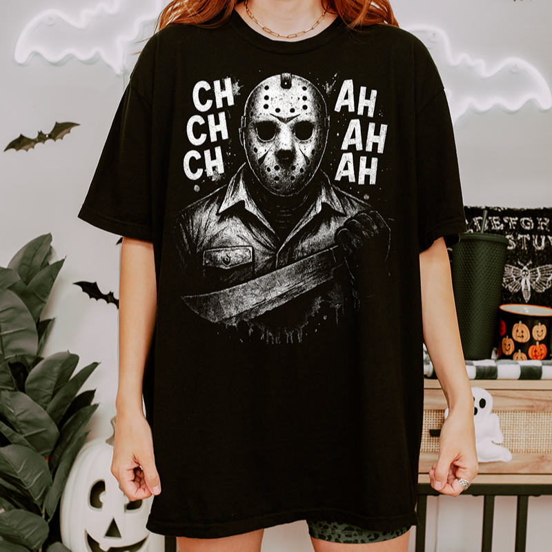 CH CH CH AH AH AH Jason Tee – Funny Friday the 13th Halloween Shirt
