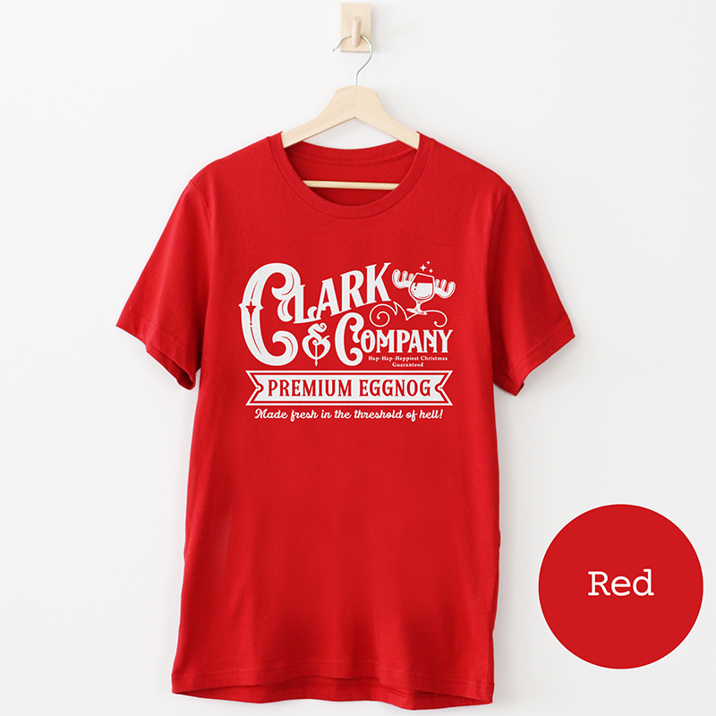 Clark & Company Premium Eggnog Lightweight Holiday Tee