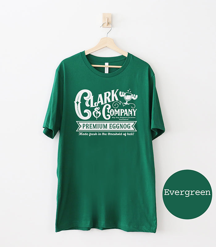 Clark & Company Premium Eggnog Lightweight Holiday Tee