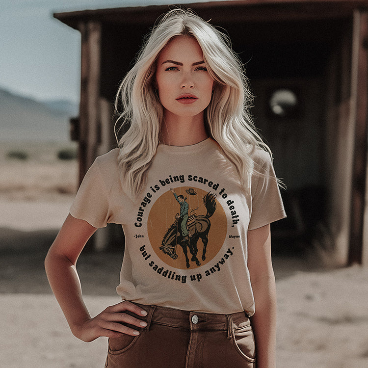 Courage Western Cowboy Graphic Tee (Wholesale)