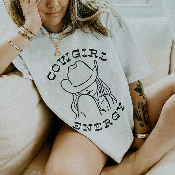 Cowgirl Energy Western Graphic Tee