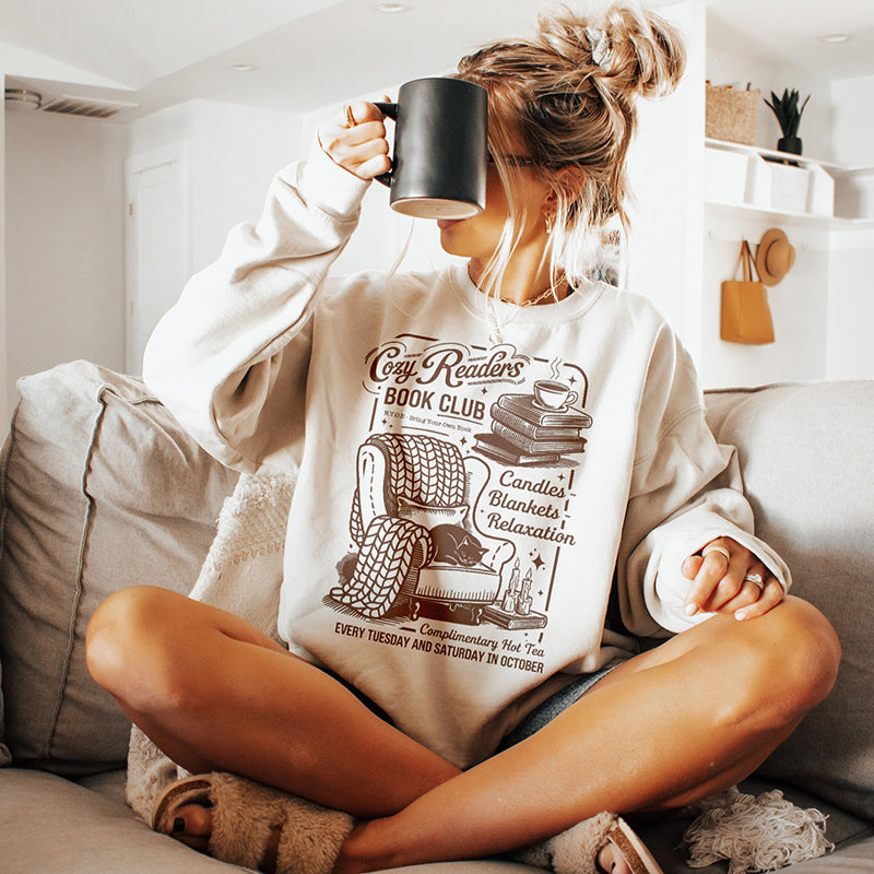 Cozy Readers Book Club Sweatshirt