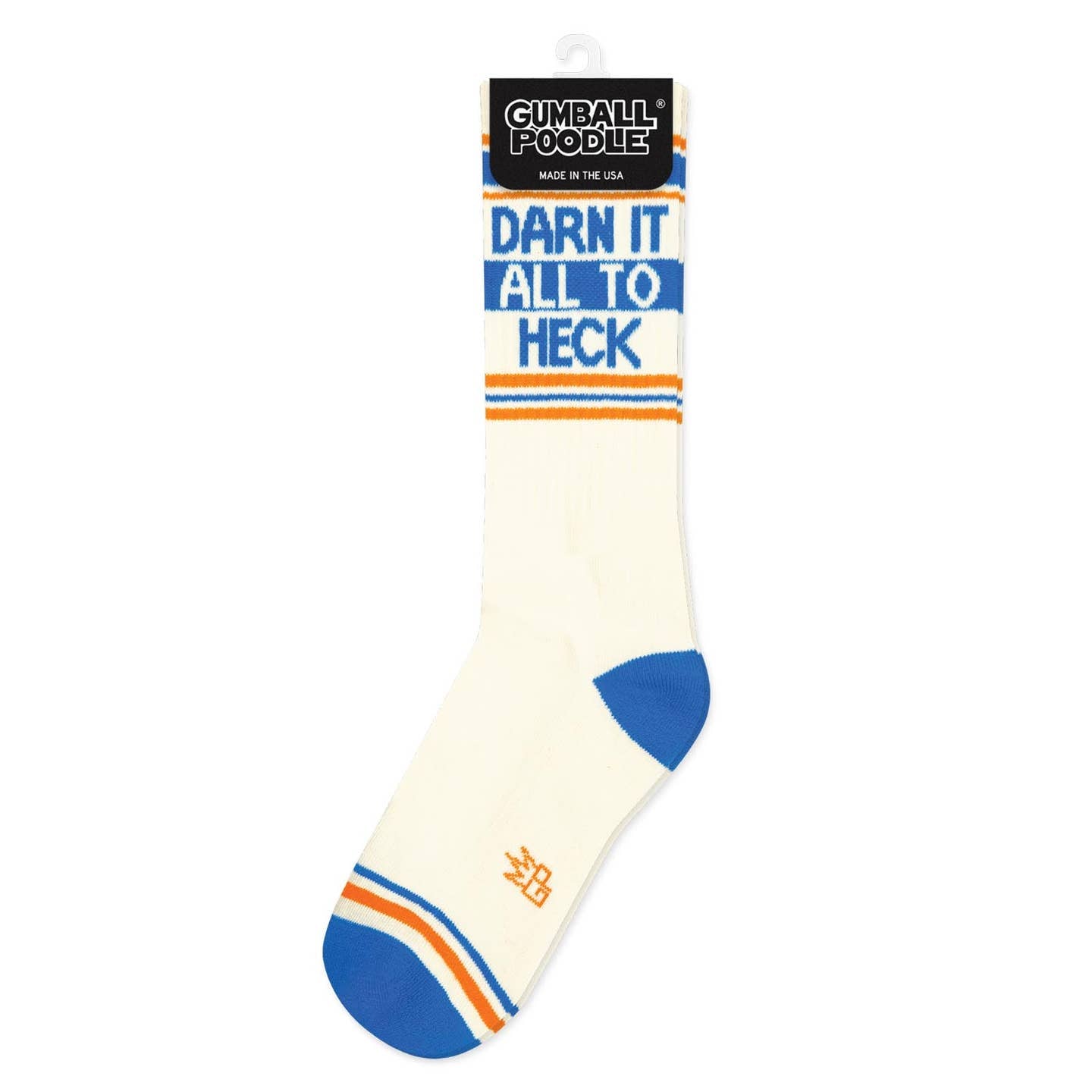 Darn It All To Heck Socks – Funny Unisex Gym Socks Made in USA