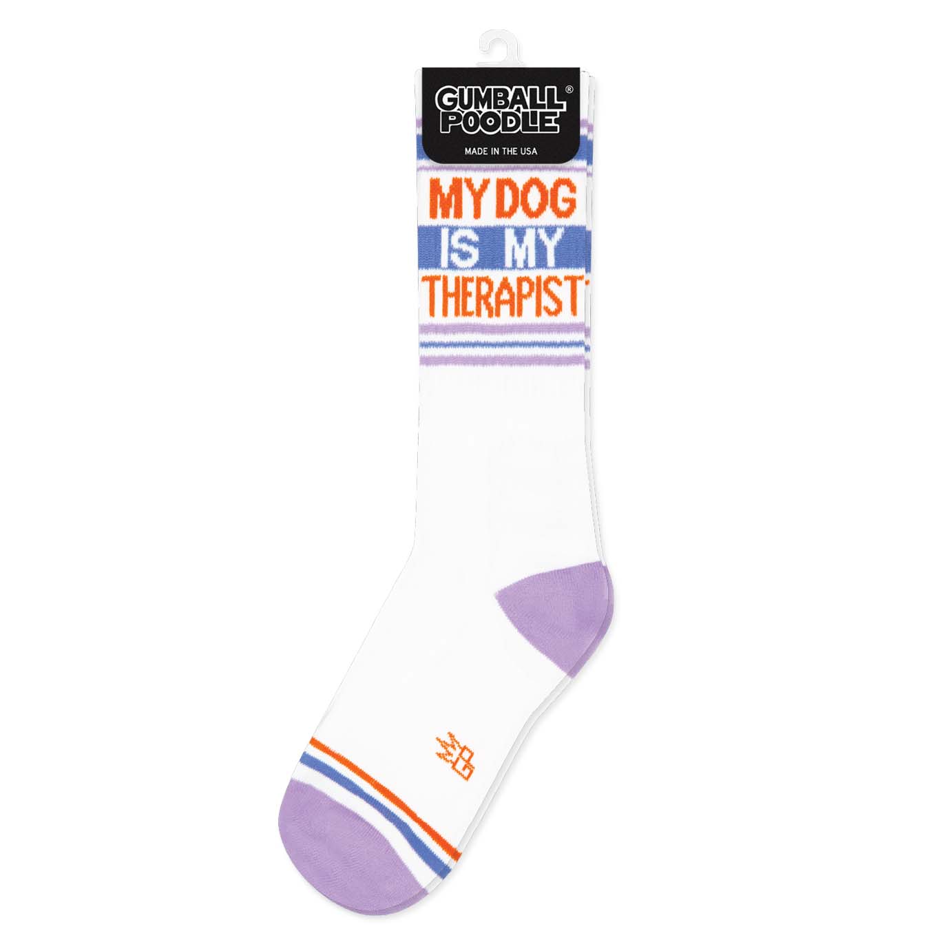 My Dog Is My Therapist Socks – Funny Unisex Dog Lover Gym Socks Made in USA