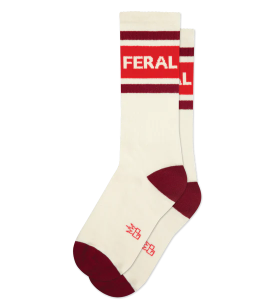 FERAL Gym Socks – Funny Socks for Savage Women