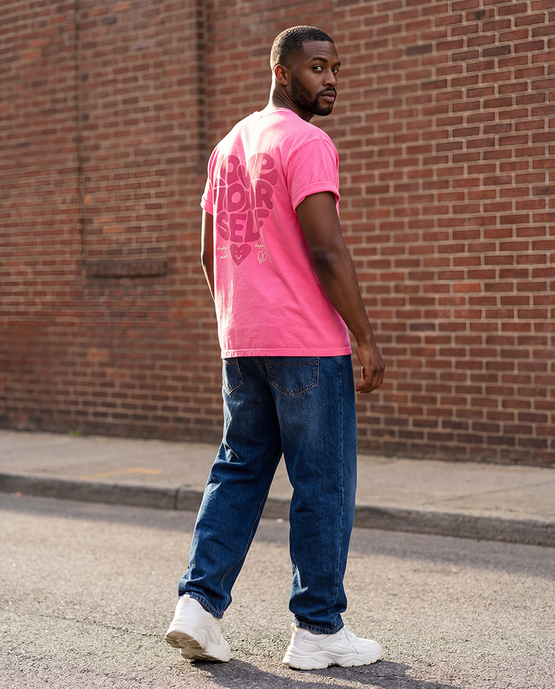 Love Yourself Tee - Neon Pink