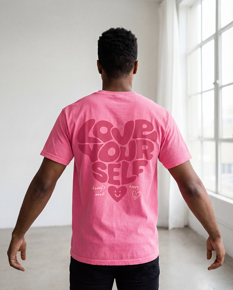 Love Yourself Tee - Neon Pink