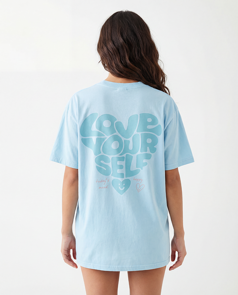Love Yourself Tee - Chambray