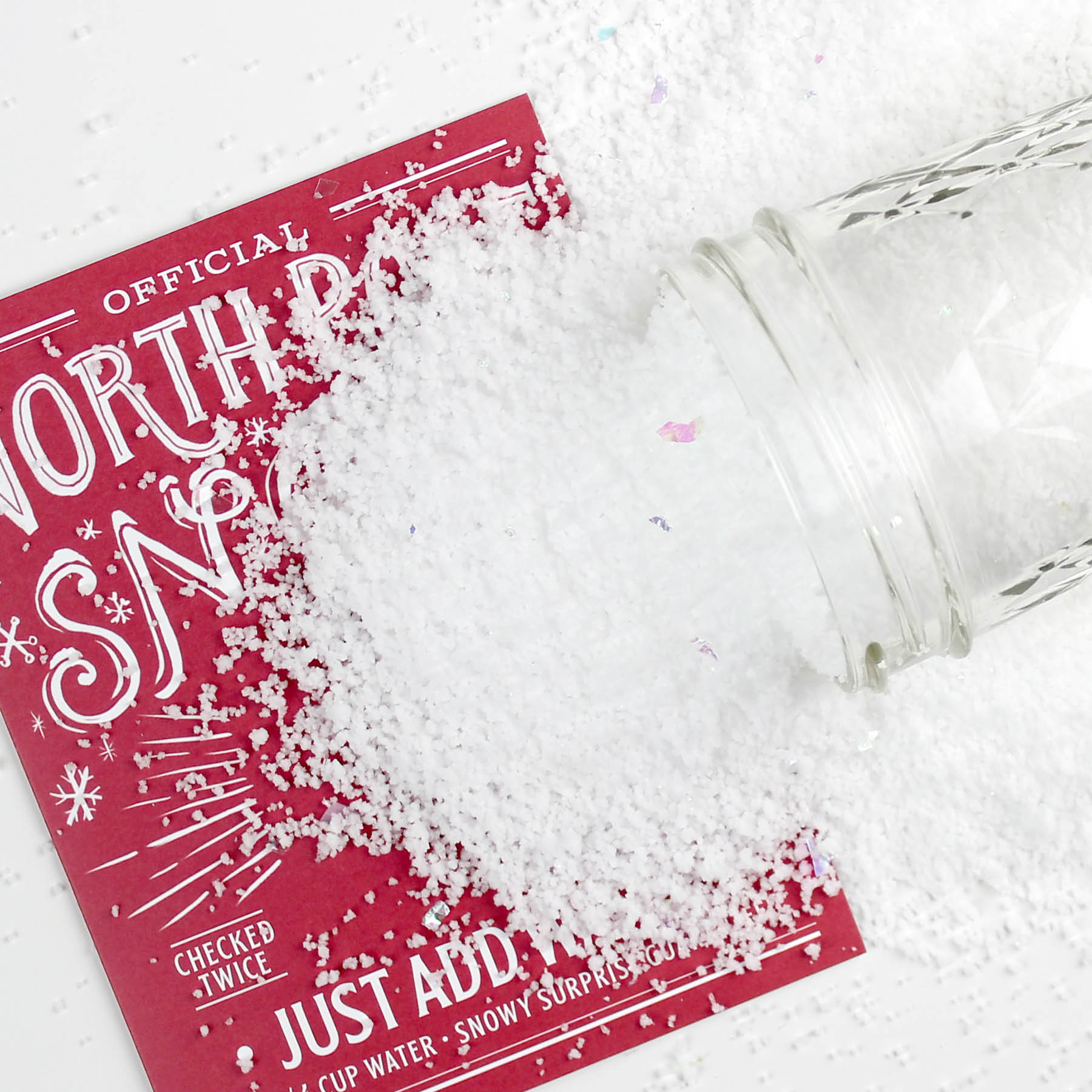 North Pole Snow Card – Mail a Snowball Greeting Card | Interactive Christmas Card Made in USA