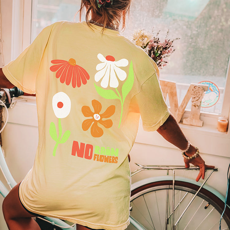 No Rain No Flowers Graphic Tee Shirt (Wholesale)