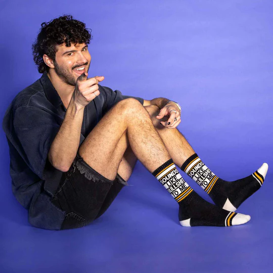 Sounds Like Bullshit To Me Socks – Funny Unisex Gym Socks Made in USA