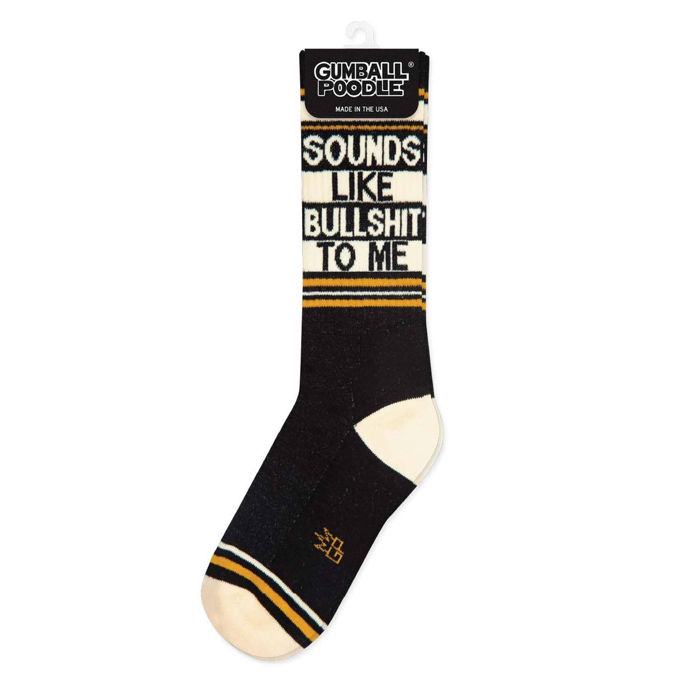 Sounds Like Bullshit To Me Socks – Funny Unisex Gym Socks Made in USA