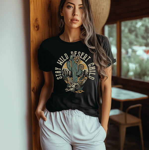 Stay Wild Desert Child Lightweight Graphic Tee