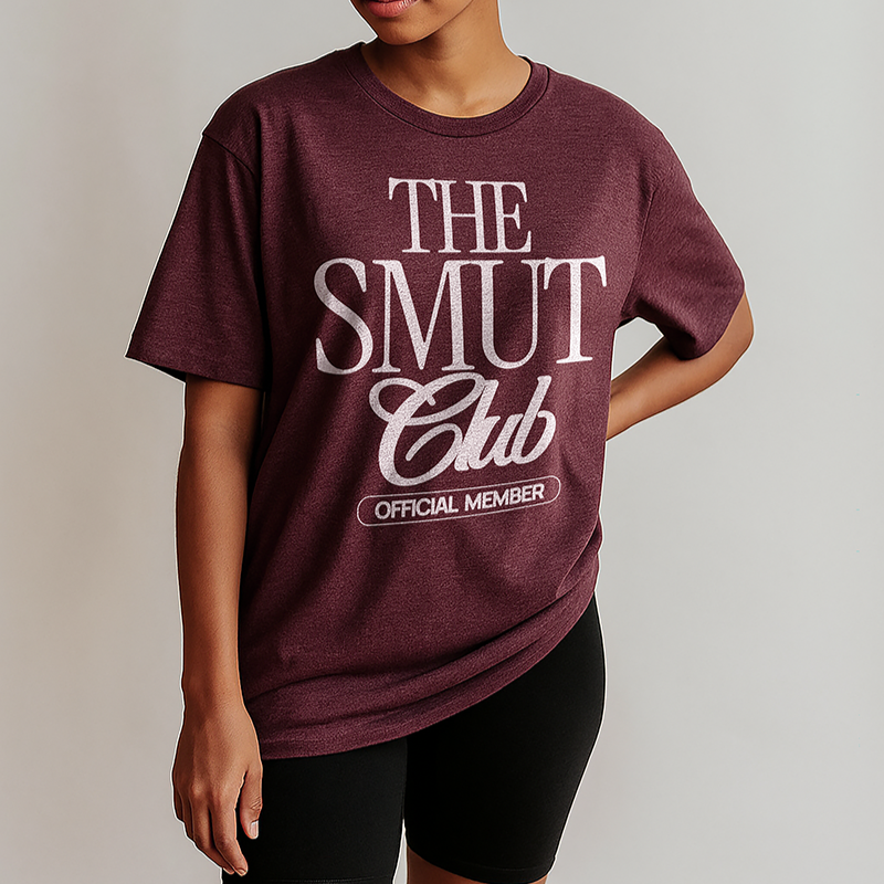 The Smut Club Official Member Tee – Funny Bookish Graphic T-Shirt