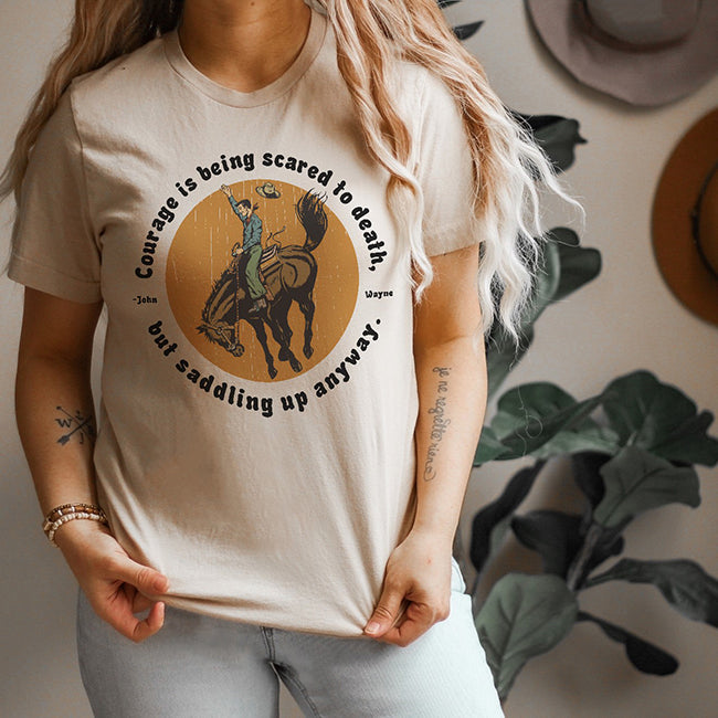 Courage Western Cowboy Graphic Tee (Wholesale)