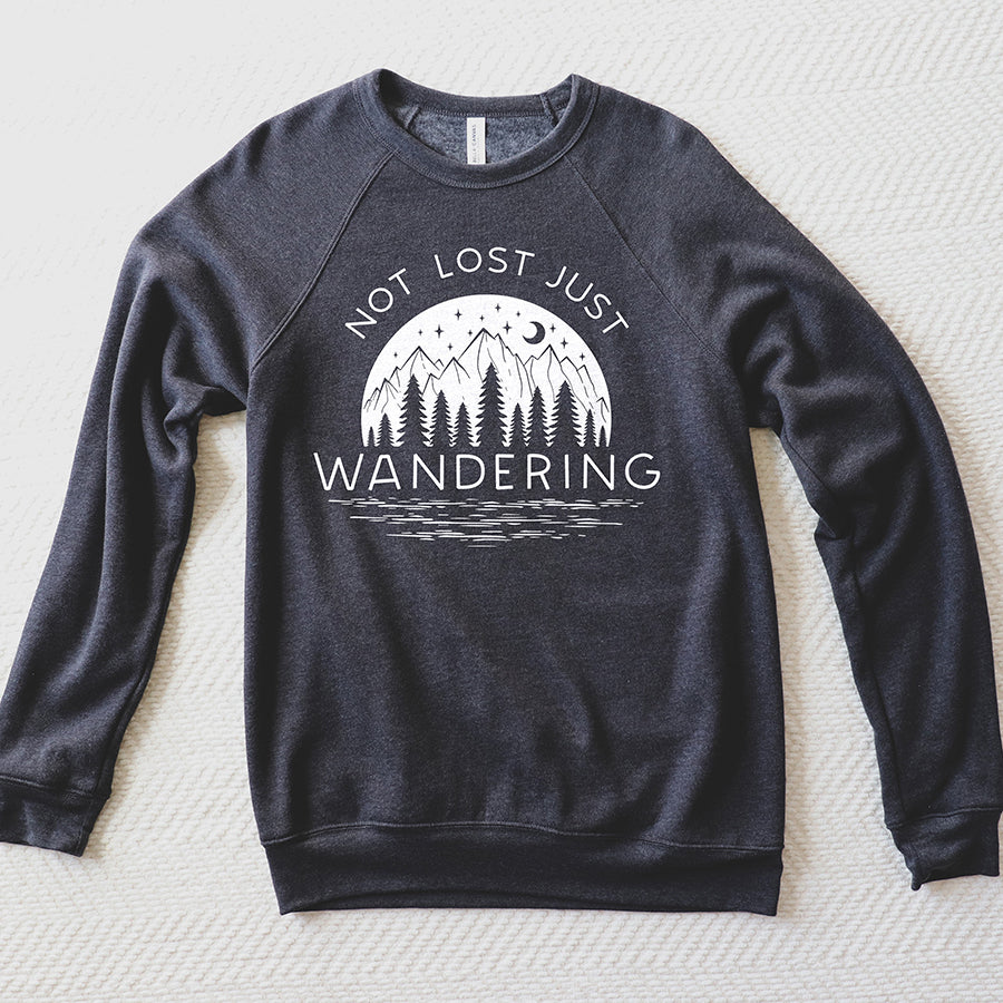 Not Lost Just Wandering Sweatshirt (Wholesale)