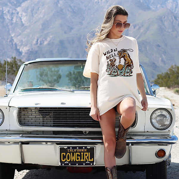 Wild As Hell Heavyweight Western Tee