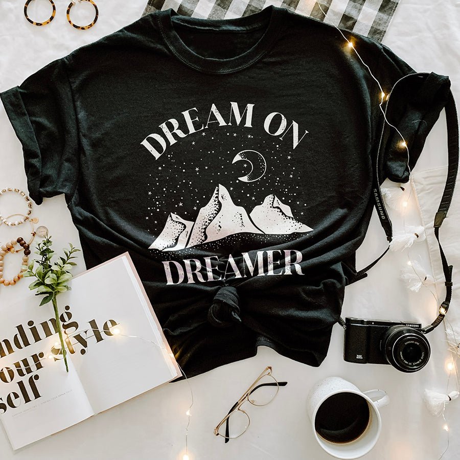 Dream On Dreamer Lightweight Tee - Alley & Rae Apparel