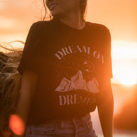 Dream On Dreamer Lightweight Tee - Alley & Rae Apparel