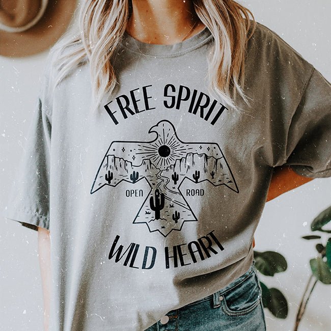 Free Spirit Wild Heart Heavyweight Tee - Alley & Rae Apparel