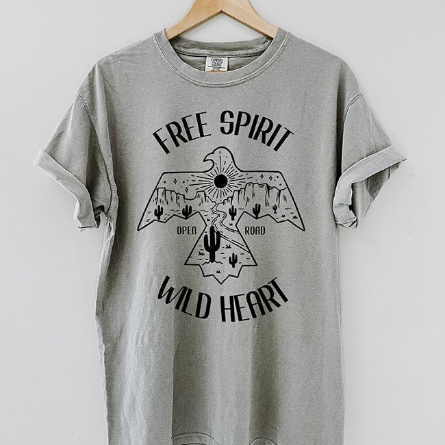 Free Spirit Wild Heart Heavyweight Tee - Alley & Rae Apparel