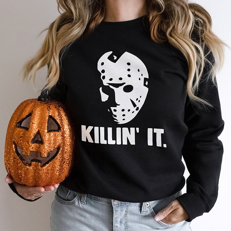 Killin' It Halloween Crewneck Sweatshirt - Alley & Rae Apparel