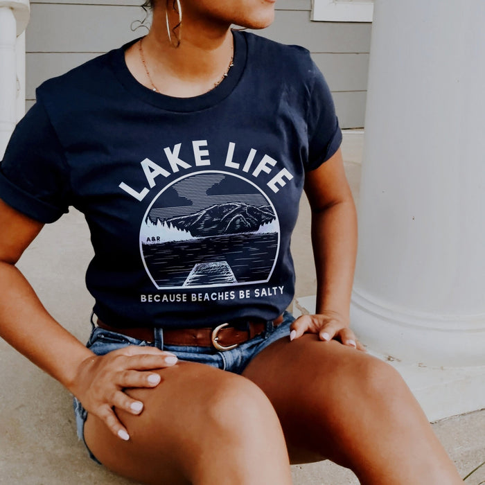 Lake Life Lightweight Tee - Alley & Rae Apparel