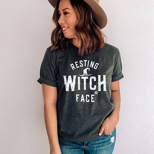 Resting Witch Face Lightweight Tee - Alley & Rae Apparel
