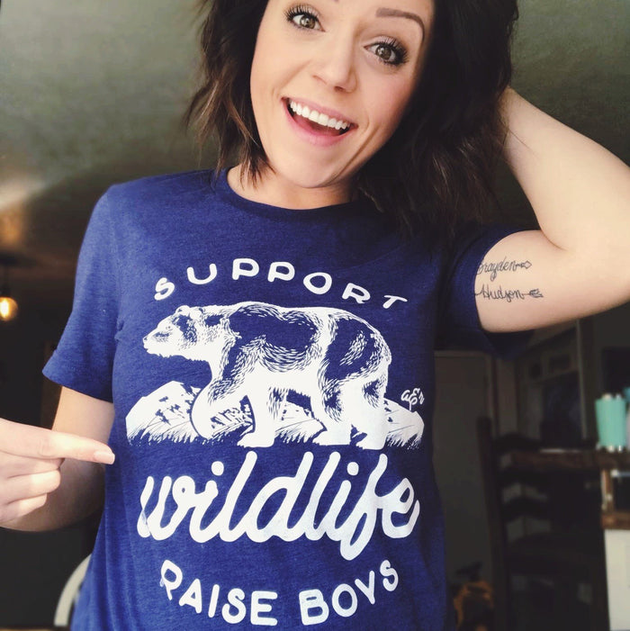 Support Wildlife Raise Boys Tee - Alley & Rae Apparel