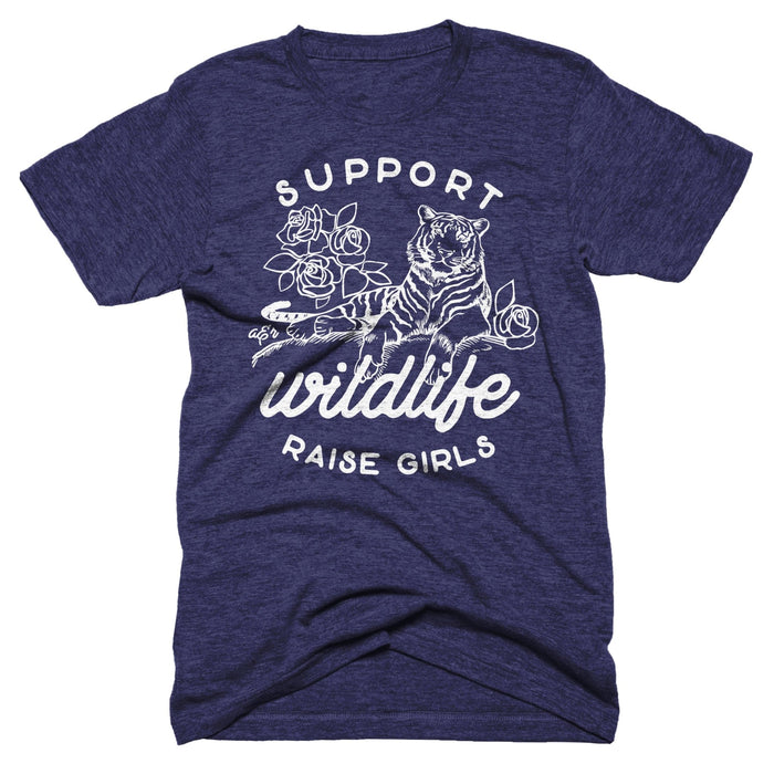 Support Wildlife Raise Girls Tee - Alley & Rae Apparel