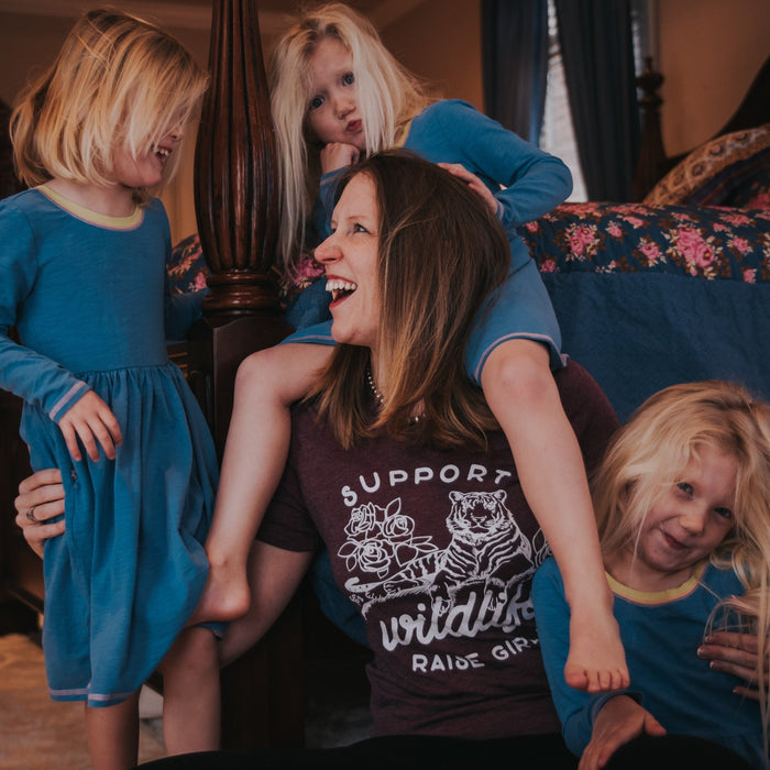 Support Wildlife Raise Girls Tee - Alley & Rae Apparel