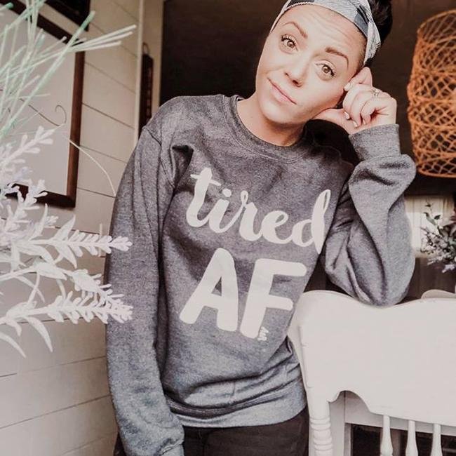 Tired AF Unisex Sweatshirt - Alley & Rae Apparel