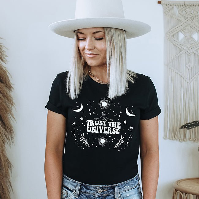 Trust The Universe Lightweight Tee - Alley & Rae Apparel