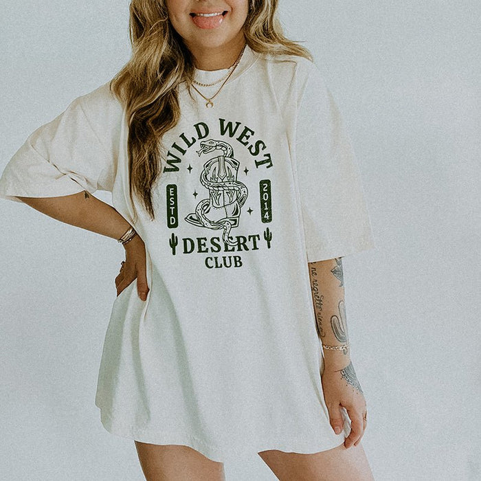 Wild West Desert Club Heavyweight Graphic Tee - Alley & Rae Apparel